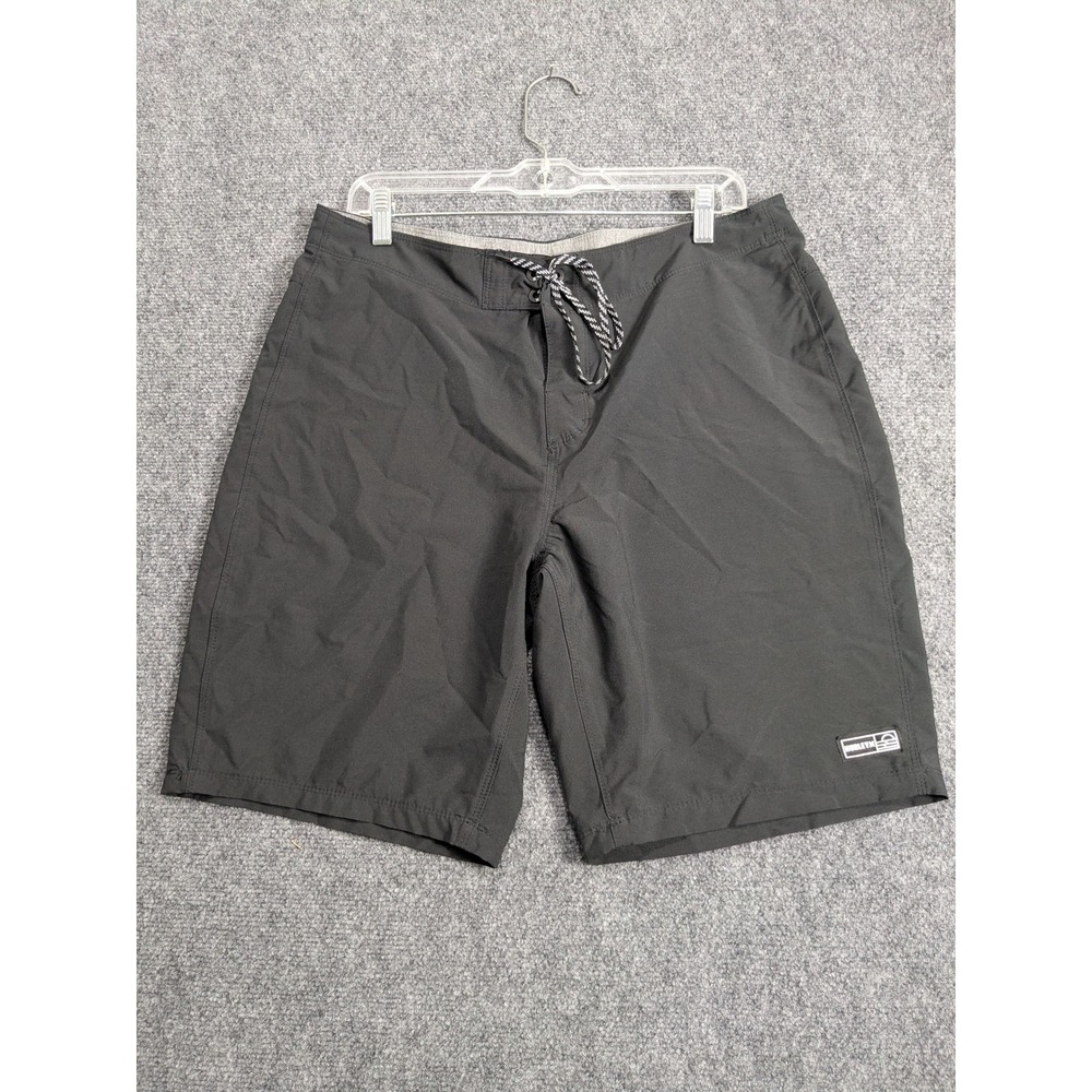 Hurley Board Shorts Mens 34 Black Surf Trunks Quick Dry Lace Up Pocket